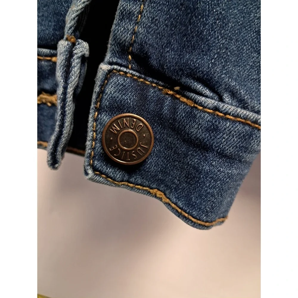 Girls Justice Patchwork Denim Jacket. Size‎ Small